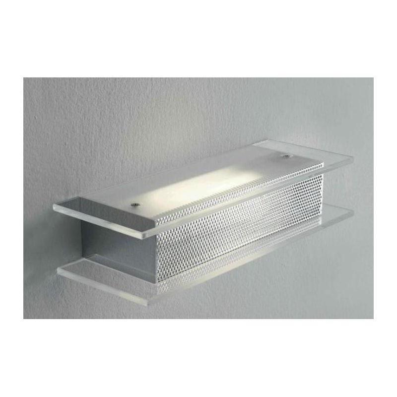 TETI 10 LED APPLIQUE IN METALLO CROMO E VETRI SATINATI LED 10W LUCE 3000K MODERNA Illuminando - Cristalensi Shop Online
