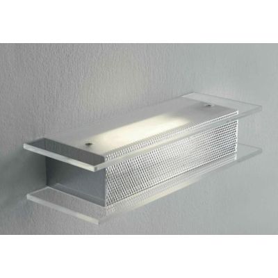 TETI 10 LED APPLIQUE IN METALLO CROMO E VETRI SATINATI LED 10W LUCE 3000K MODERNA Illuminando - Cristalensi Shop Online