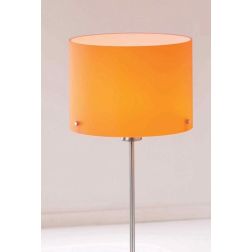 TOM LAMPADA DA TERRA IN ACCIAIO SATINATO E DIFFUSORE IN VETRO BIANCO O ARANCIO Illuminando - Cristalensi Shop Online 2