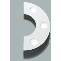 UFO APPLIQUE PLAFONIERA IN METALLO BIANCO O SABBIA CON LAMPADINE GX53 LED COMPONIBILE Illuminando - Cristalensi Shop Online