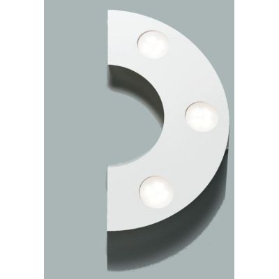 UFO APPLIQUE PLAFONIERA IN METALLO BIANCO O SABBIA CON LAMPADINE GX53 LED COMPONIBILE Illuminando - Cristalensi Shop Online