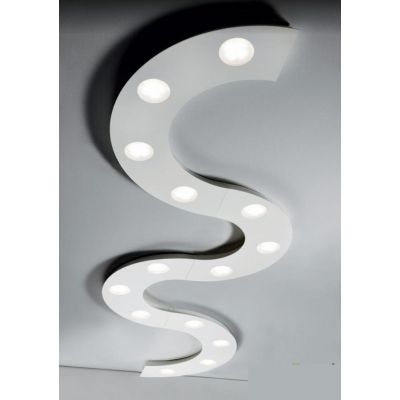 UFO PLAFONIERA COMPOSTA CON 14 LUCI IN METALLO BIANCO O SABBIA CON LAMPADINE GX53 LED Illuminando - Cristalensi Shop Online