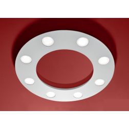 UFO PLAFONIERA DIAMETRO 70 CM BIANCA O SABBIA CON LAMPADINE LED SOSTITUIBILI Illuminando - Cristalensi Shop Online