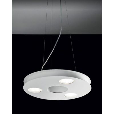 UFO 3 SOSPENSIONE DIAMETRO 36 CM BIANCA O SABBIA 3 LUCI CON LAMPADINE LED SOSTITUIBILI Illuminando - Cristalensi Shop Online