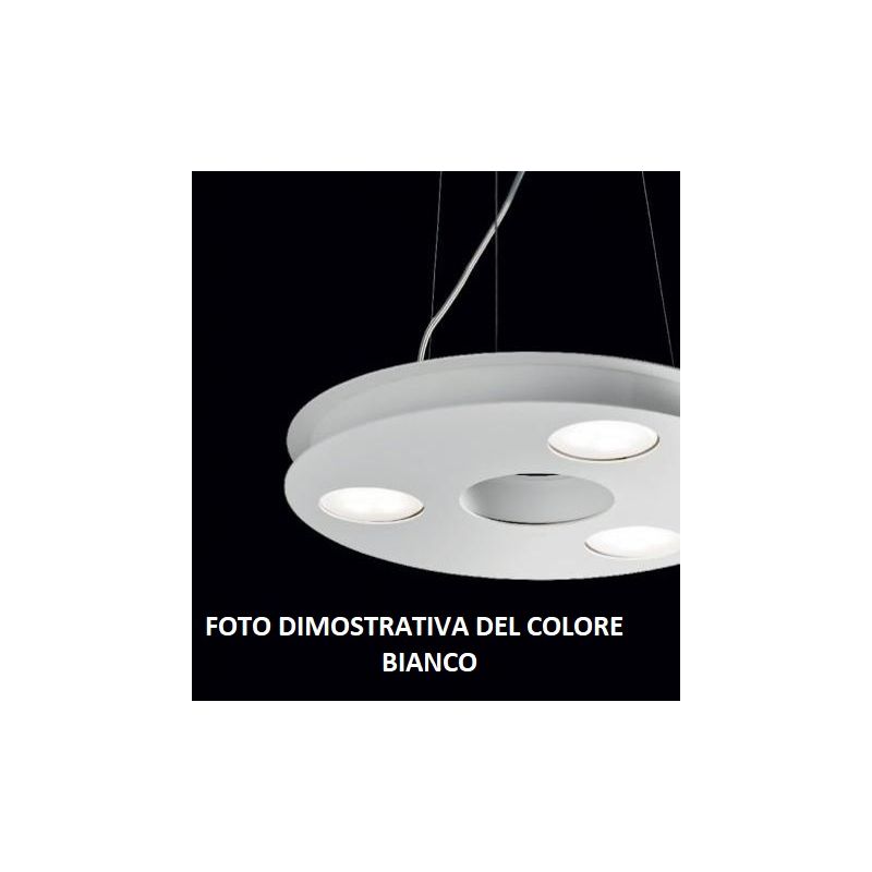 UFO SOSPENSIONE MODERNA A CERCHIO DEL DIAMETRO DI 55 CM BIANCA O SABBIA CON 9 LUCI ATTACCO GX53 Illuminando - Cristalensi Shop O