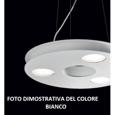 UFO SOSPENSIONE MODERNA A CERCHIO DEL DIAMETRO DI 55 CM BIANCA O SABBIA CON 9 LUCI ATTACCO GX53 Illuminando - Cristalensi Shop O