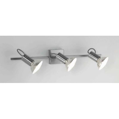 ZEUS 3 BINARIO CON FARETTI DIREZIONABILI PORTALAMPADE ATTACCO E27 NIKEL, NERO O BIANCO Illuminando - Cristalensi Shop Online