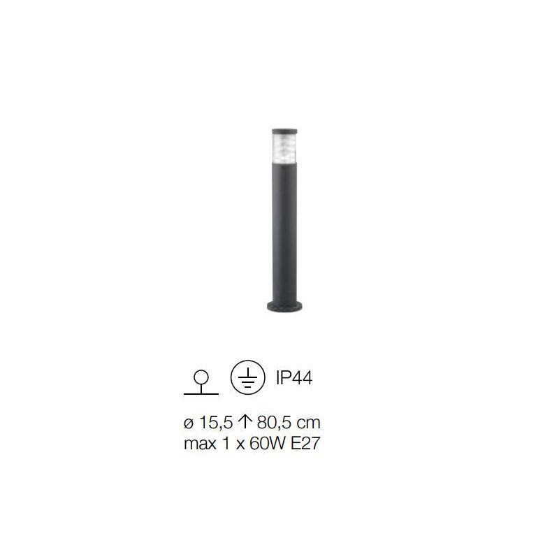 PALO LAMPIONE DA ESTERNO ALTEZZA 80 CM IN 5 COLORI MODERNO VETRO PIREX IP44 CRISTALENSI - Cristalensi Shop Online