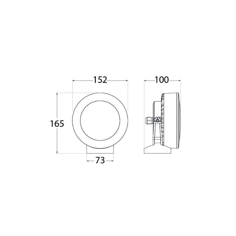 FARETTO PER ESTERNO IP66 IN RESINA TRE COLORI DIREZIONABILE LAMPADINA LED INCLUSA DARK LIGHT - Cristalensi Shop Online