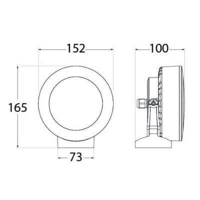 FARETTO PER ESTERNO IP66 IN RESINA TRE COLORI DIREZIONABILE LAMPADINA LED INCLUSA DARK LIGHT - Cristalensi Shop Online
