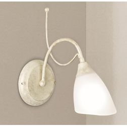 1780-1A APPLIQUE LAM EXPORT CLASSICO IN FERRO TESTA DI MORO CON VETRO SATINATO LAM EXPORT - Cristalensi Shop Online