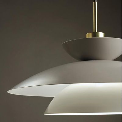 KLOE SOSPENSIONE SINGOLA MODERNA IN METALLO TORTORA DIAMETRO CM 60 MARCHIO MILOOX LAMPADINA ATTACCO E27 Miloox - Cristalensi Sho