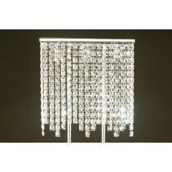 LIU PIANTANA DI FORMA RETTANGOLARE CON CRISTALLI DI FORMA QUADRATA CRISTALENSI OTTONE - Cristalensi Shop Online 2