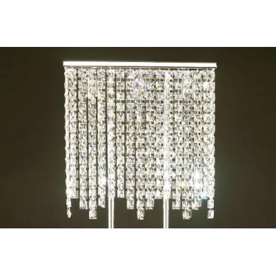 LIU PIANTANA DI FORMA RETTANGOLARE CON CRISTALLI DI FORMA QUADRATA CRISTALENSI OTTONE - Cristalensi Shop Online