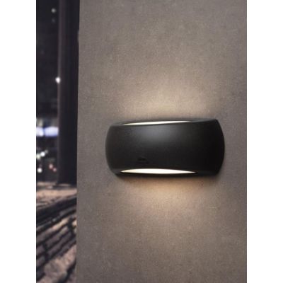 APPLIQUE PER ESTERNO FRANCY IP66 DISPONIBILE IN 3 COLORI LUCE SOPRA SOTTO DARK LIGHT - Cristalensi Shop Online