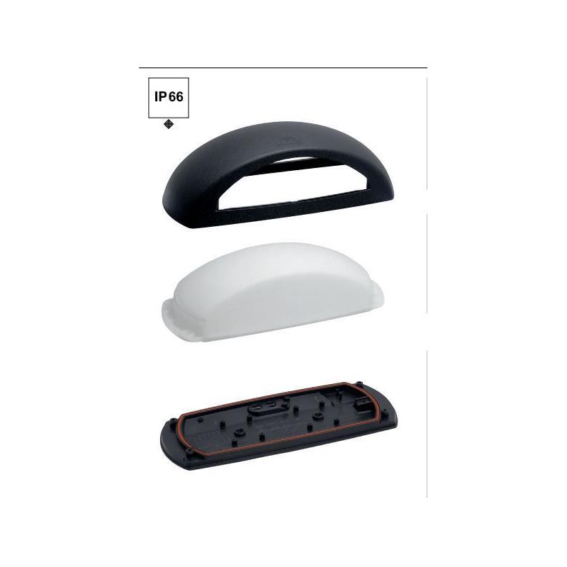 APPLIQUE PER ESTERNO FRANCY IP66 DISPONIBILE IN 3 COLORI LUCE SOPRA SOTTO DARK LIGHT - Cristalensi Shop Online