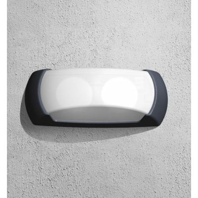 APPLIQUE PER ESTERNO FRANCY IP66 IN TRE COLORI LUCE DIFFUSA MODERNO DARK LIGHT - Cristalensi Shop Online