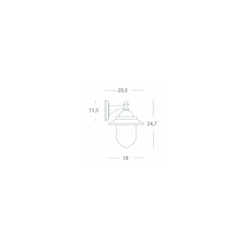 RONDO' LAMPADA DA PARETE IN ALLUMINIO VERNICIATA DI BIANCO O ANTRACITE ECONOMICA Sovil - Cristalensi Shop Online
