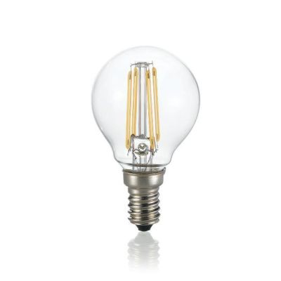 LAMPADINA E14 LED 4W SFERA TRASPARENTE 3000K E 4000K ECONOMICHE DURATA 15000 ORE CRISTALENSI - Cristalensi Shop Online