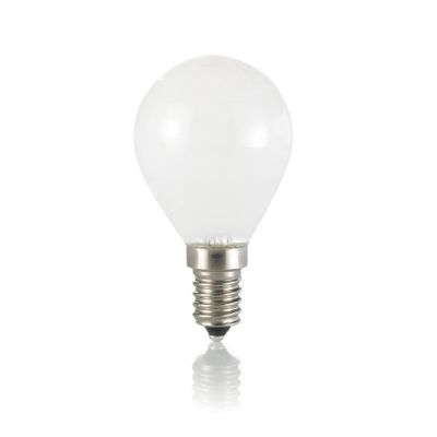 LAMPADINA LED E14 SFERA BIANCA LED 4W 3000K E 4000K 360 LUMEN CON FILAMENTO CRISTALENSI - Cristalensi Shop Online