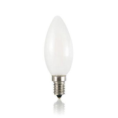 LAMPADINA OLIVA VETRO BIANCO LED FILAMENTO 4W LUCE CALDA 3000K ATTACCO E14 CRISTALENSI - Cristalensi Shop Online