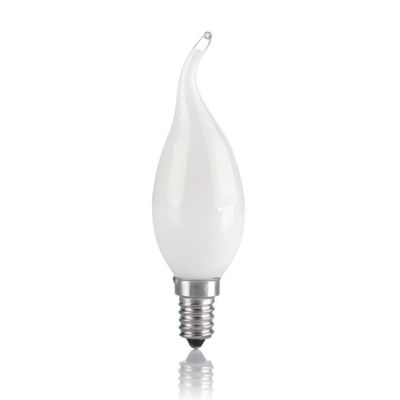 LAMPADINA LED COLPO DI VENTO E14 VETRO BIANCO 4W LED FILAMENTO COLORE 3000K CRISTALENSI - Cristalensi Shop Online
