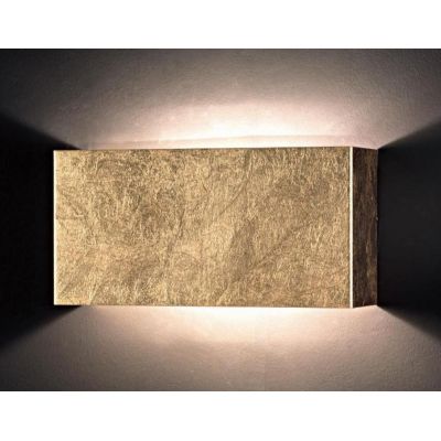 LEI P LAMPADA DA PARETE IN METALLO DECORATO FOGLIA ORO O FOGLIA ARGENTO LED 20W LUCE 3000K O 4000K Illuminando - Cristalensi Sho