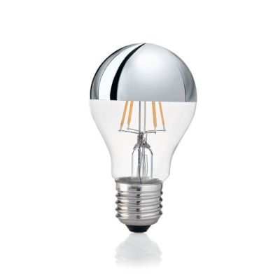 LAMPADINA LED GOCCIA CROMO LUCE INDIRETTA E27 FILAMENTO 8W 3000K 520 LUMEN CRISTALENSI - Cristalensi Shop Online
