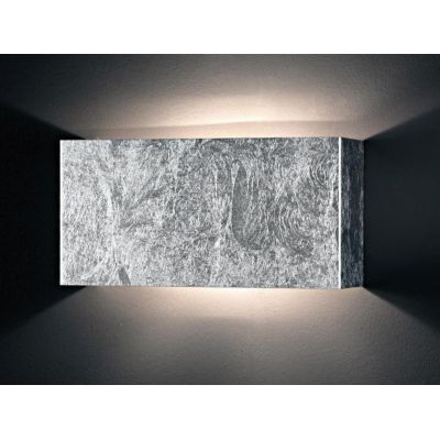 LEI P LAMPADA DA PARETE IN METALLO DECORATO FOGLIA ORO O FOGLIA ARGENTO LED 20W LUCE 3000K O 4000K Illuminando - Cristalensi Sho