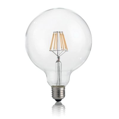LAMPADINA LED FILAMENTO GLOBO DIAMETRO 125 MM 8W 3000K E 4000K LUCE DIFFUSA CRISTALENSI - Cristalensi Shop Online