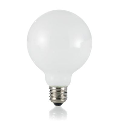 LAMPADINA GLOBO BIANCO LATTE DIAMETRO 95MM ATTACCO E27 LED 8W 3000K E 4000K 720 LUMEN CRISTALENSI - Cristalensi Shop Online