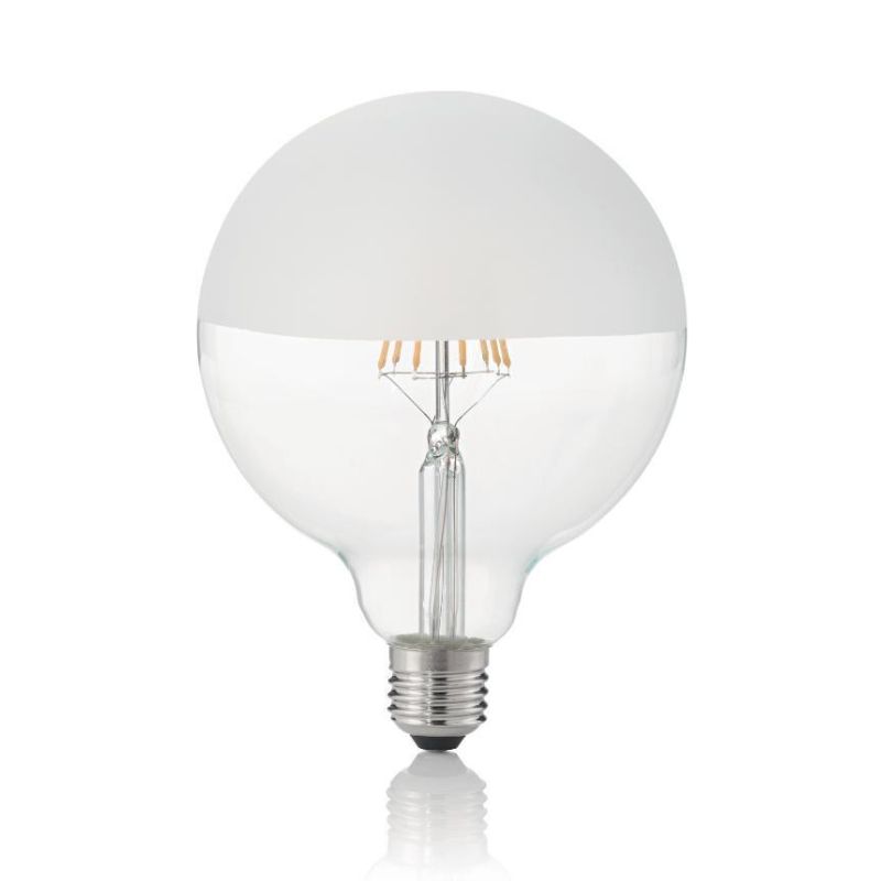 LAMPADINA GLOBO META' SATINATO DIAMETRO 125MM FILAMENTO LED 8W 3000K 780 LUMEN CRISTALENSI - Cristalensi Shop Online