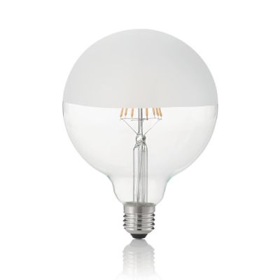 LAMPADINA GLOBO META' SATINATO DIAMETRO 125MM FILAMENTO LED 8W 3000K 780 LUMEN CRISTALENSI - Cristalensi Shop Online