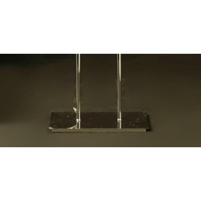 LIU PIANTANA DI FORMA RETTANGOLARE CON CRISTALLI DI FORMA QUADRATA CRISTALENSI OTTONE - Cristalensi Shop Online