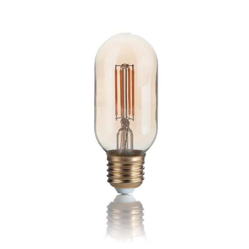 LAMPADINA VINTAGE BOMBATA VETRO AMBRATO LED FILAMENTO 4W 300 LUMEN CRISTALENSI - Cristalensi Shop Online