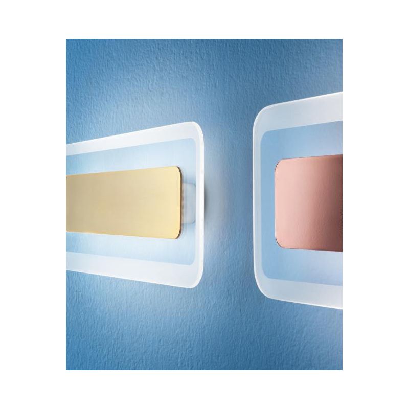 ANTILLE LINEA LIGHT APPLIQUE PICCOLO 14W LED TRE COLORI CROMO RAME E ORO Linea Light - Cristalensi Shop Online