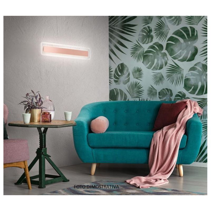 ANTILLE LINEA LIGHT APPLIQUE PLAFONIERA GRANDE LED 28W TRE COLORI CROMO RAME ORO Linea Light - Cristalensi Shop Online