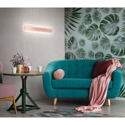 ANTILLE LINEA LIGHT APPLIQUE PLAFONIERA GRANDE LED 28W TRE COLORI CROMO RAME ORO Linea Light - Cristalensi Shop Online