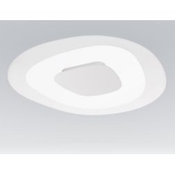 ANTIGUA PLAFONIERA APPLIQUE DIAMETRO 40,5 A LED 19W LUCE DIFFUSA BIANCO E VETRO TRASPARENTE Linea Light - Cristalensi Shop Onlin 2