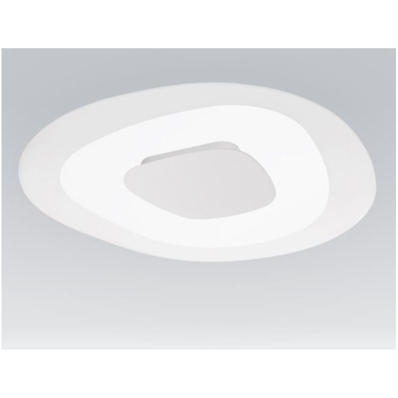 ANTIGUA PLAFONIERA APPLIQUE DIAMETRO 40,5 A LED 19W LUCE DIFFUSA BIANCO E VETRO TRASPARENTE Linea Light - Cristalensi Shop Onlin