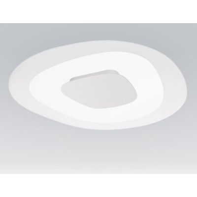 ANTIGUA PLAFONIERA APPLIQUE DIAMETRO 40,5 A LED 19W LUCE DIFFUSA BIANCO E VETRO TRASPARENTE Linea Light - Cristalensi Shop Onlin