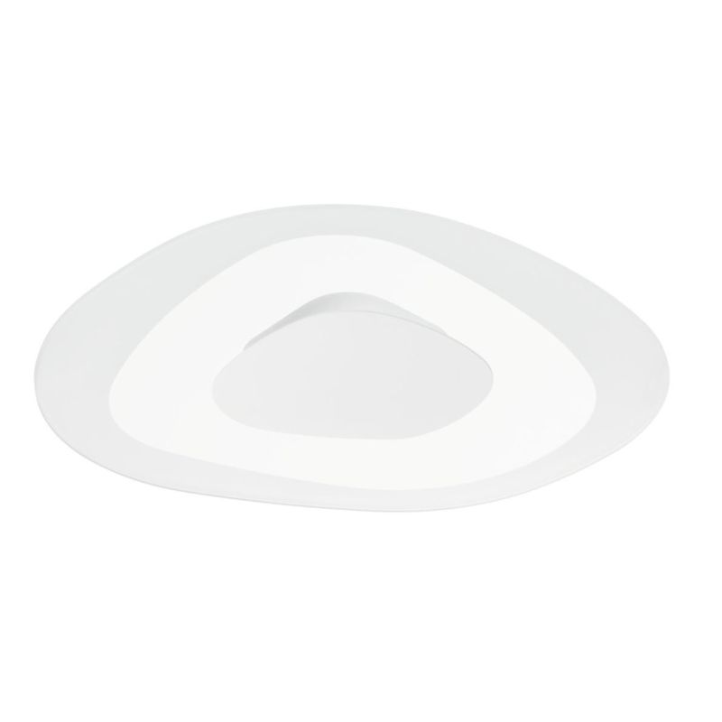 ANTIGUA PLAFONIERA APPLIQUE DIAMETRO 40,5 A LED 19W LUCE DIFFUSA BIANCO E VETRO TRASPARENTE Linea Light - Cristalensi Shop Onlin