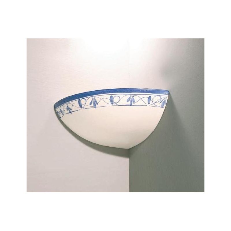 APPLIQUE IN TERRACOTTA AD ANGOLO STILE CLASSICO DECORATA A MANO DELLA IMAS IMAS - Cristalensi Shop Online