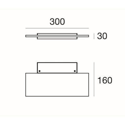 DUBLIGHT W PARETE DI LINEA LIGHT MODERNO A LED 13W LUCE BIANCO CALDO LUCE INDIRETTA Linea Light - Cristalensi Shop Online