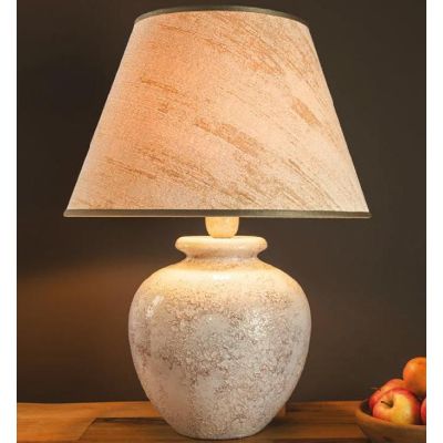 LAMPADA DA TAVOLO IN CERAMICA DECORATA A MANO CON PARALUME MADE IN ITALY DELLA IMAS IMAS - Cristalensi Shop Online