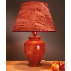 LAMPADA DA TAVOLO IN TERRACOTTA DECORATA A MANO CON PARALUME DELLA IMAS IMAS - Cristalensi Shop Online 2