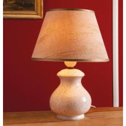 LAMPADA DA TAVOLO IN TERRACOTTA DECORATA A MANO CON PARALUME PRODOTTA IN ITALIA DALLA IMAS IMAS - Cristalensi Shop Online 2