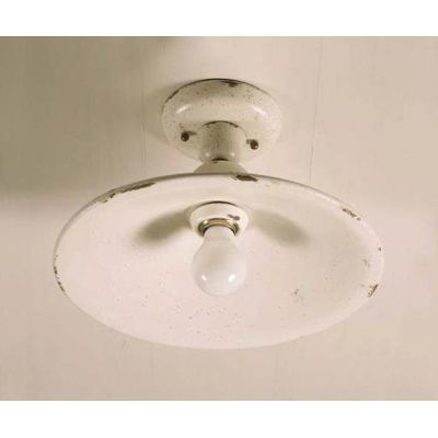 PLAFONIERA D32 IN TERRACOTTA DECORATA A MANO PRODOTTA IN ITALIA DALLA IMAS IMAS - Cristalensi Shop Online