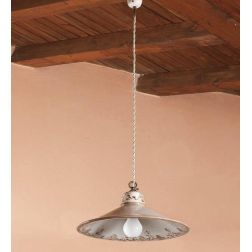 SOSPENSIONE SINGOLA IN TERRACOTTA DECORATA A MANO PRODOTTA IN ITALIA DALLA IMAS IMAS - Cristalensi Shop Online 2