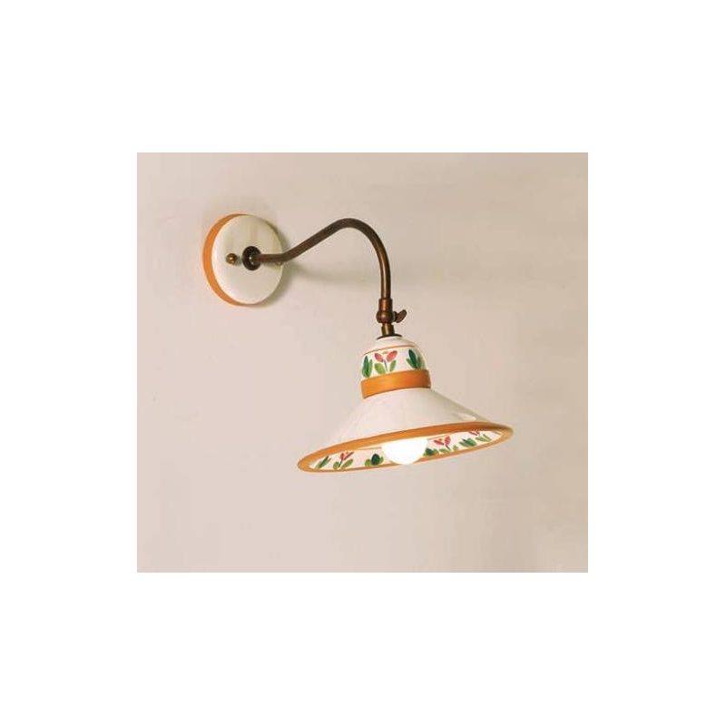 APPLIQUE IN TERRACOTTA DECORATA A MANO E OTTONE PRODOTTA IN ITALIA DALLA IMAS IMAS - Cristalensi Shop Online